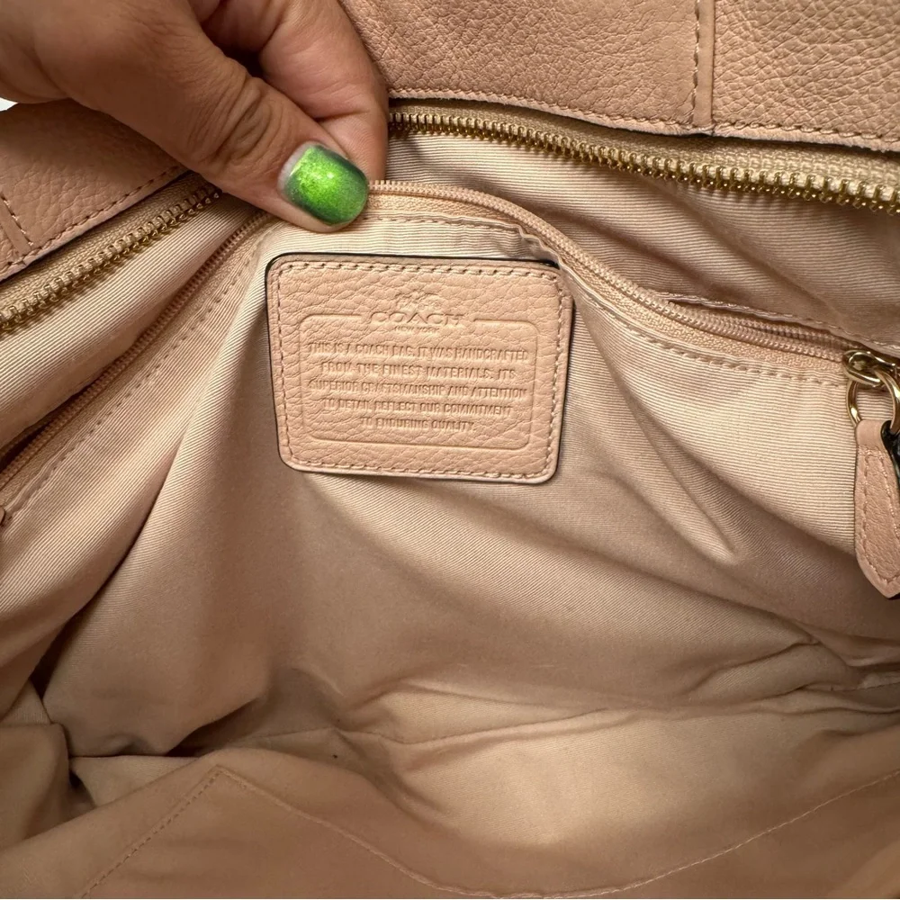 Coach Pink Leather Shoulder Crossbody Bag - Picture 5 of 5